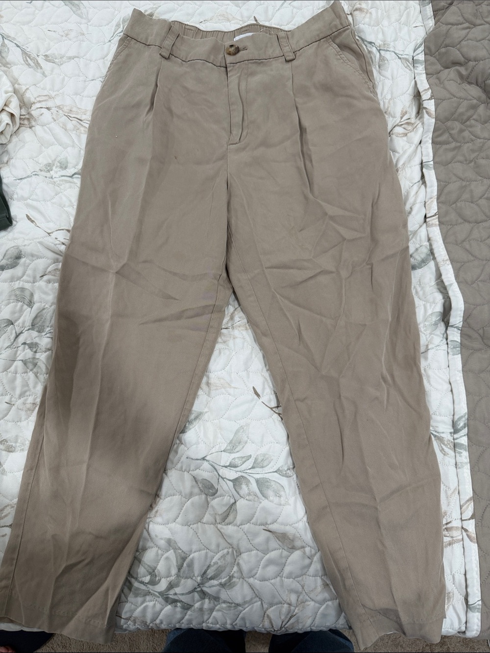 Women Beige tapered chinos